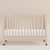 Maki Full-Size Folding Crib w/ Toddler Bed Conversion Kit in Honey