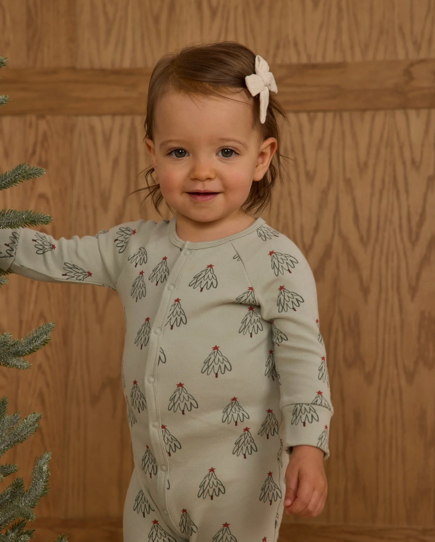 RYLEE + CRU ORGANIC LONG JOHN PAJAMAS TREES