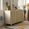 Pogo Tambour Assembled Dresser in Olive