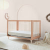 Lolly 3-in-1 Convertible Crib w/Toddler Bed Conversion in Crimson/Natural