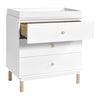 BABYLETTO GELATO 3-DRAWER CHANGER DRESSER WITH REMOVABLE CHANGING TRAY
