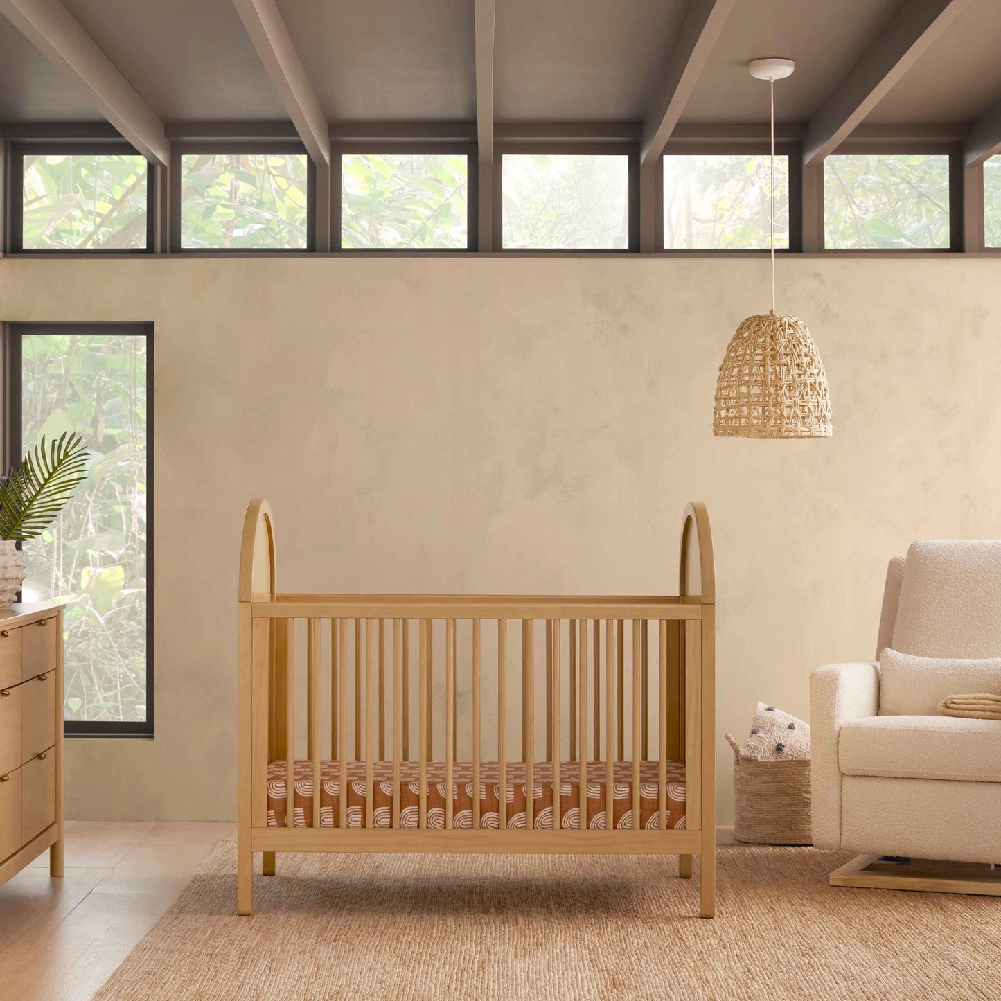 BABYLETTO BONDI CANE 3-IN-1 CONVERTIBLE CRIB WITH TODDLER BED CONVERSION KIT