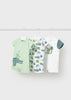 MAYORAL NEWBORN BOY CROCODILE GRAPHIC ROMPER