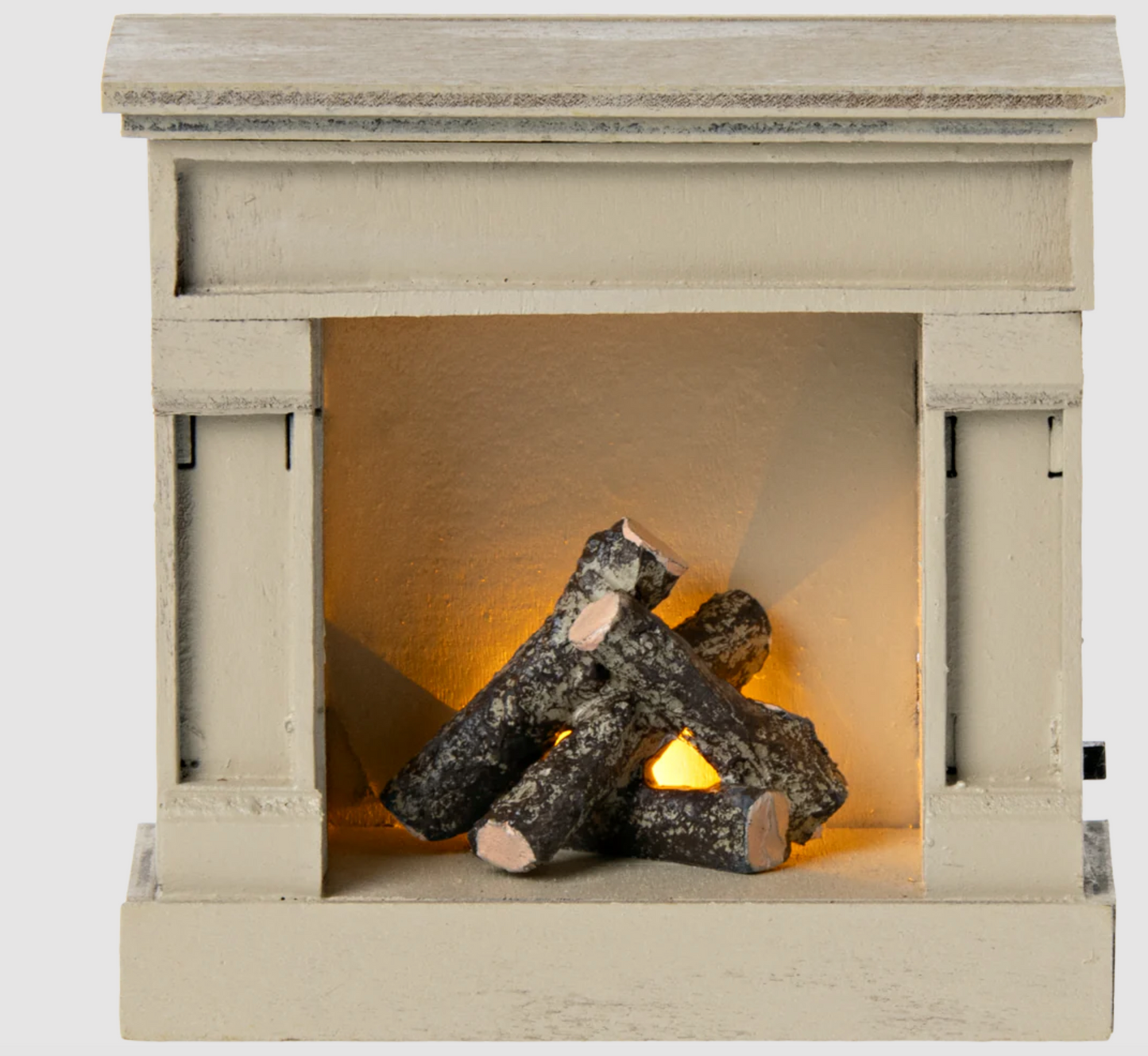 MAILEG FIREPLACE, MOUSE - OFF WHITE