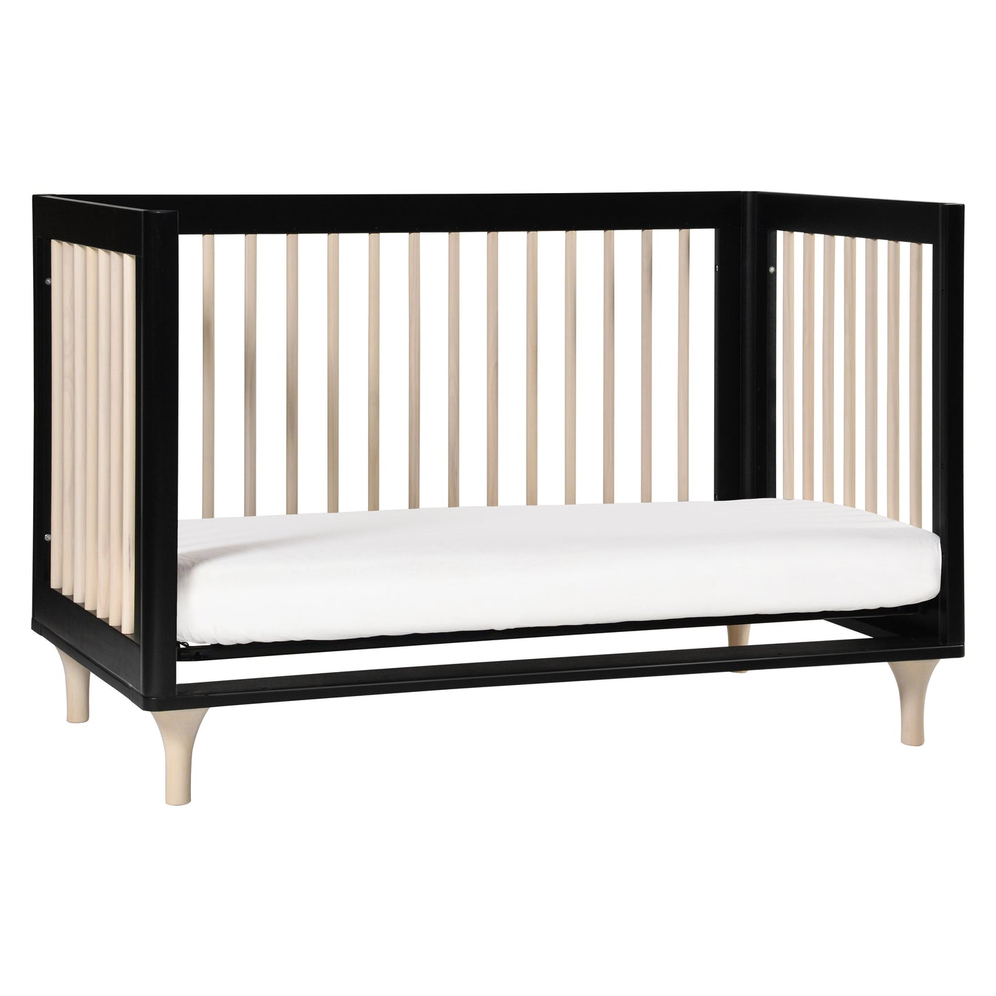 Lolly 3-in-1 Convertible Crib w/Toddler Bed Conversion in Crimson/Natural