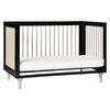 Lolly 3-in-1 Convertible Crib w/Toddler Bed Conversion in Crimson/Natural