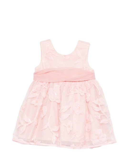 ABEL & LULA  BABY FLORAL DRESS- PINK