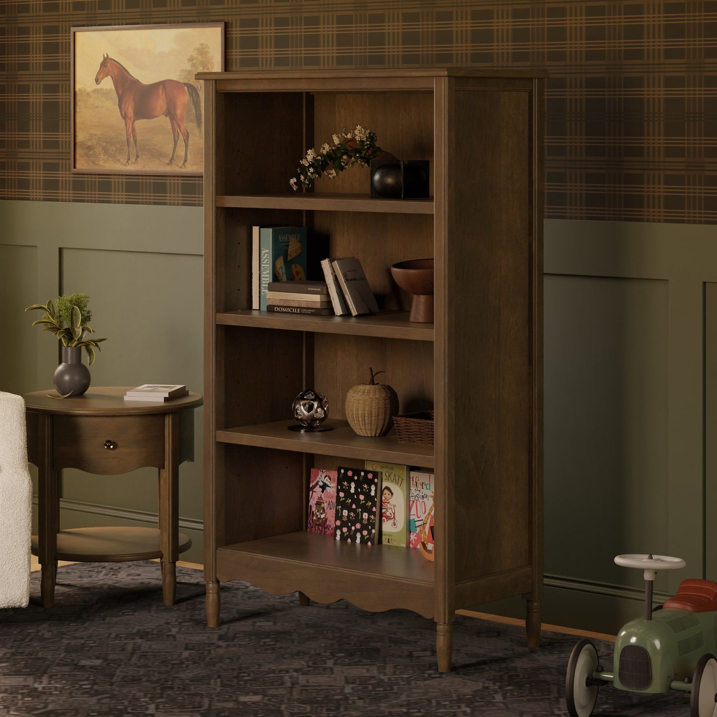 Liberty Assembled Bookcase in Warm White