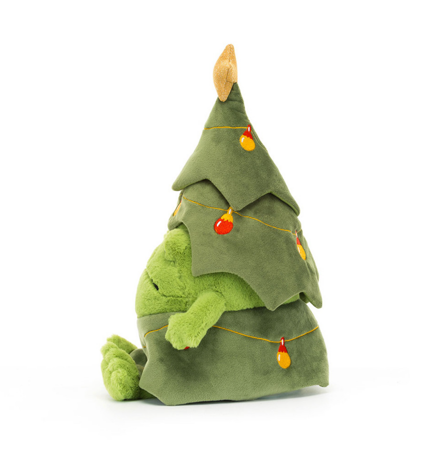 JELLYCAT CHRISTMAS TREE RICKY RAIN FROG