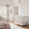 Maki Full-Size Folding Crib w/ Toddler Bed Conversion Kit in Honey