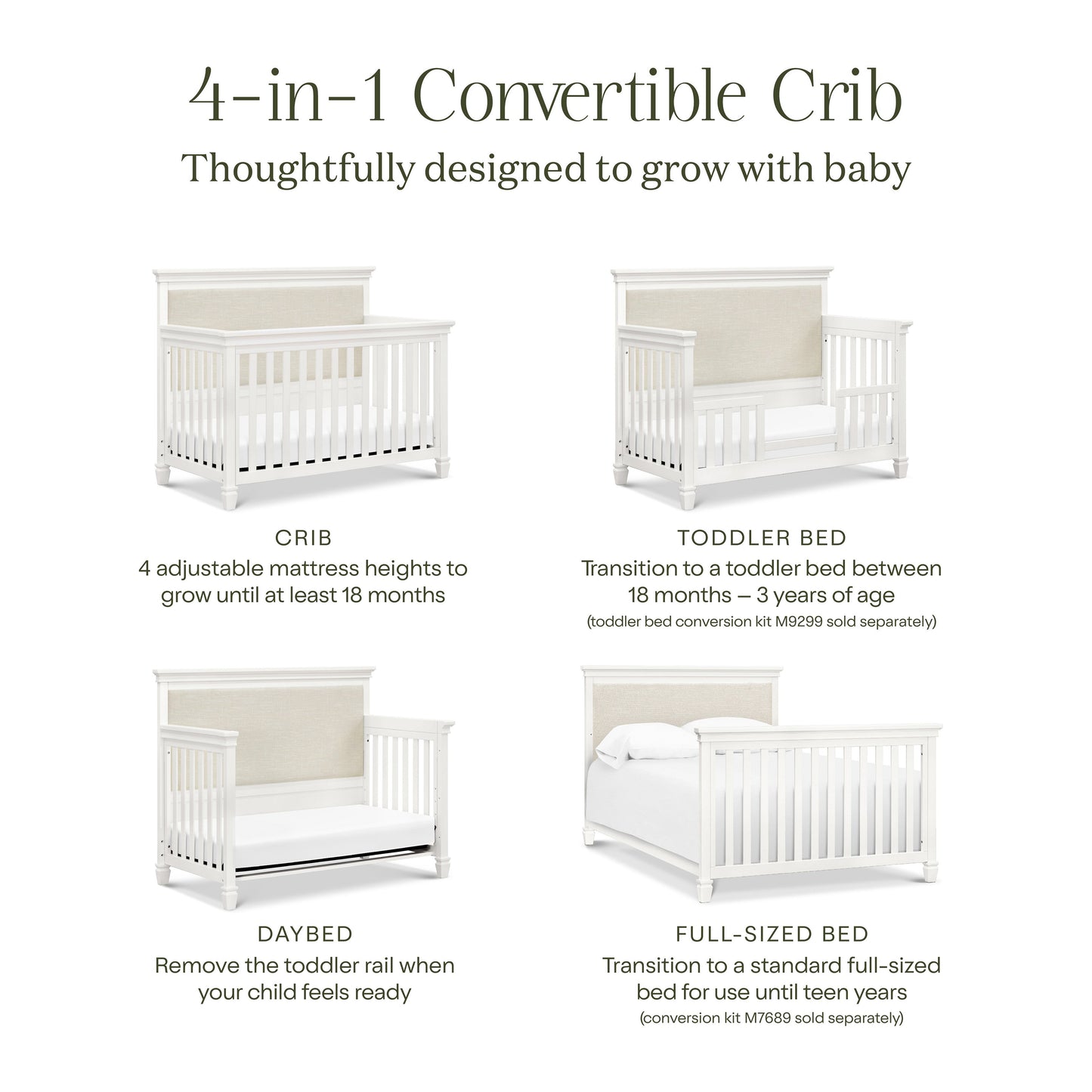 NAMESAKE DARLINGTON 4-IN-1 CONVERTIBLE CRIB