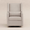 Kiwi Glider Recliner w/ Electronic Control and USB in Ivory Boucle w/Gold Base