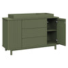 Pogo Tambour Assembled Dresser in Olive