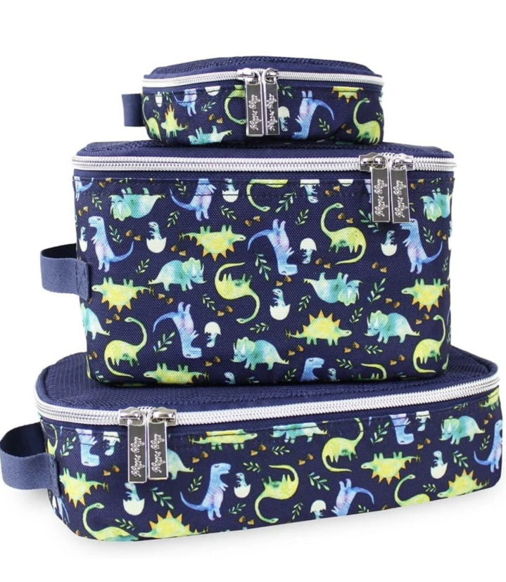 PACK LIKE A BOSS RAINING DINOS DIAPER BAG PACKING CUBES