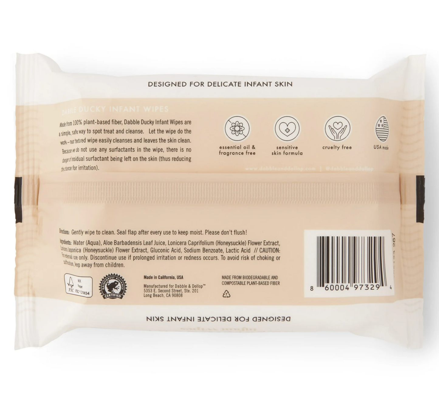 FRAGRANCE-FREE INFANT WIPES (EWG CERTIFIED)