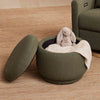 BABYLETTO ENOKI STORAGE OTTOMAN IN BOUCLE