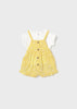 MAYORAL OVERALL AND T SHIRT SET - YELLOW DAISY