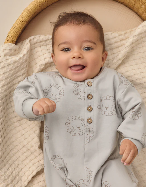 QUINCY MAE RELAXED FLEECE JUMPSUIT LIONS