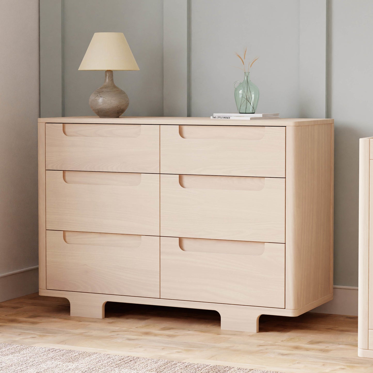 Yuzu 6-Drawer Dresser in Natural Walnut