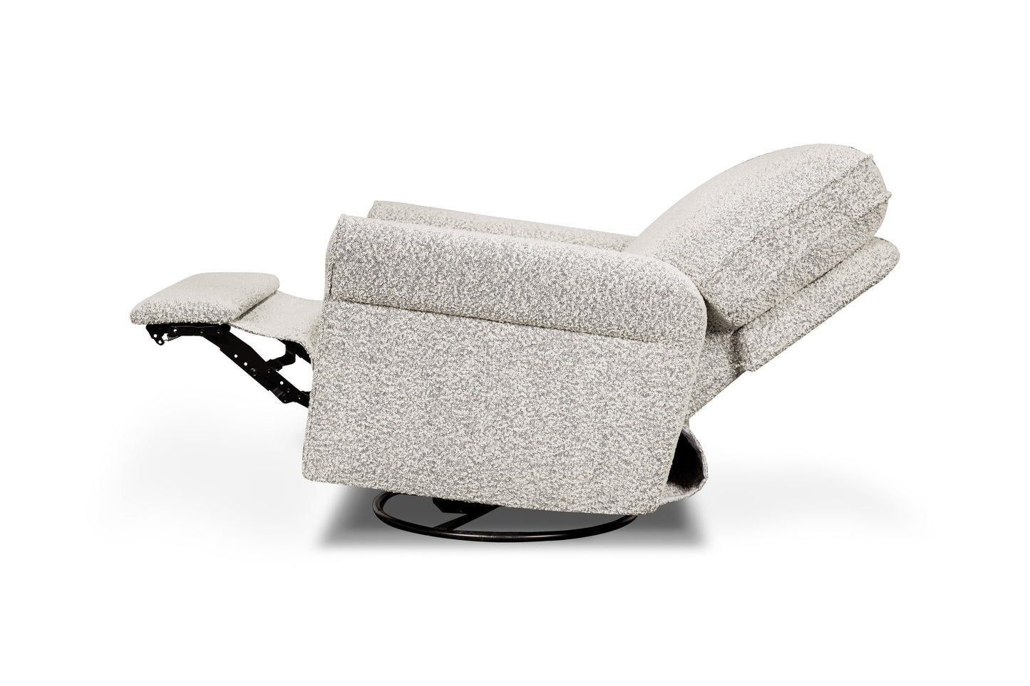 MONOGRAM BY NAMESAKE MONROE POWER RECLINER AND SWIVEL GLIDER IN BOUCLE Black White Boucle