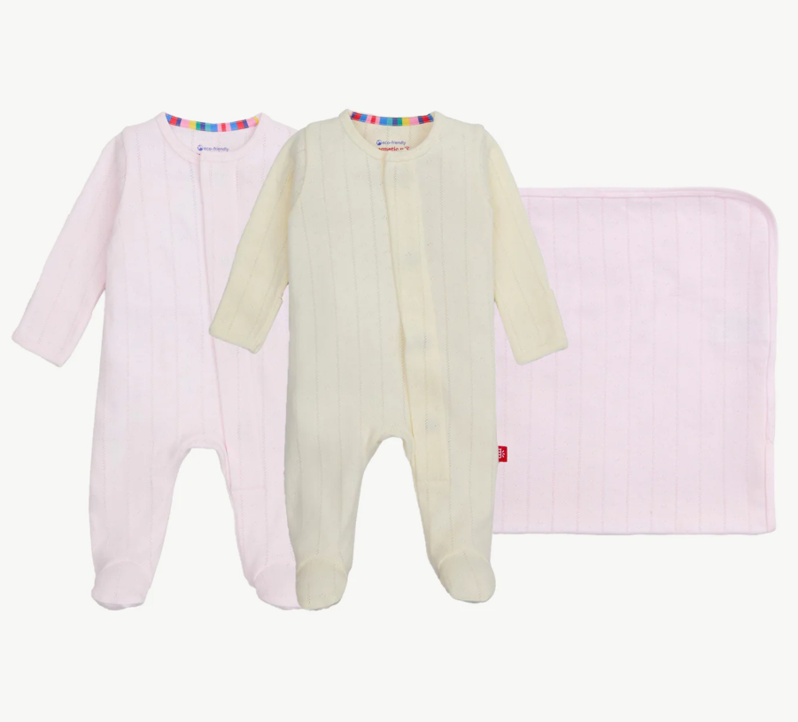 MAGNETIC ME HELLO BABY POINTELLE GIFT SET COTTON CANDY