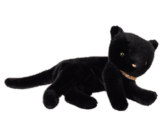 MAILEG SLEEPING KITTEN PLUSH, MEDIUM - BLACK