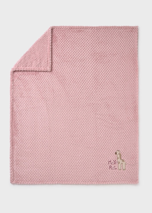 MAYORAL BABY PLUSH BLANKET - PINK