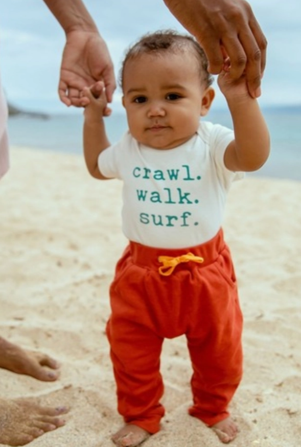 GRAPHIC BODYSUIT - CRAWL WALK SURF