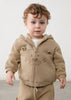 MAYORAL BABY INTERACTIVE ANIMAL ZIP-UP SWEATSHIRT