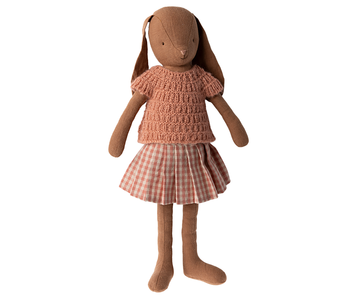 MAILEG BUNNY, SUZE 3 - KNITTED SHIRT & SKIRT