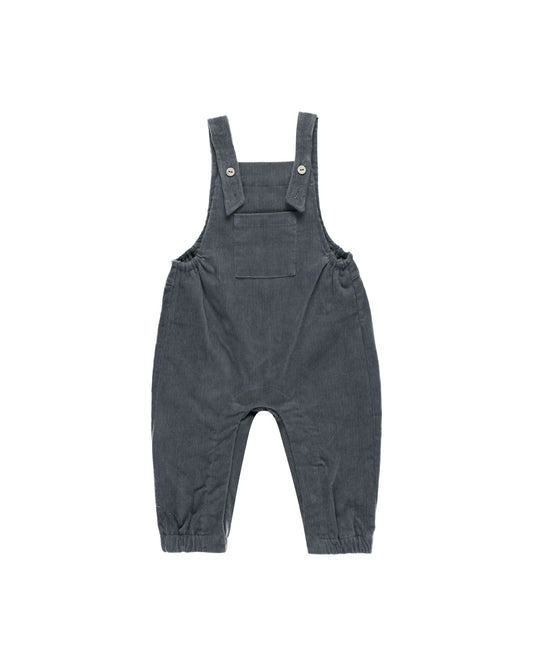 QUINCY MAE CORDUROY BABY OVERALLS INDIGO