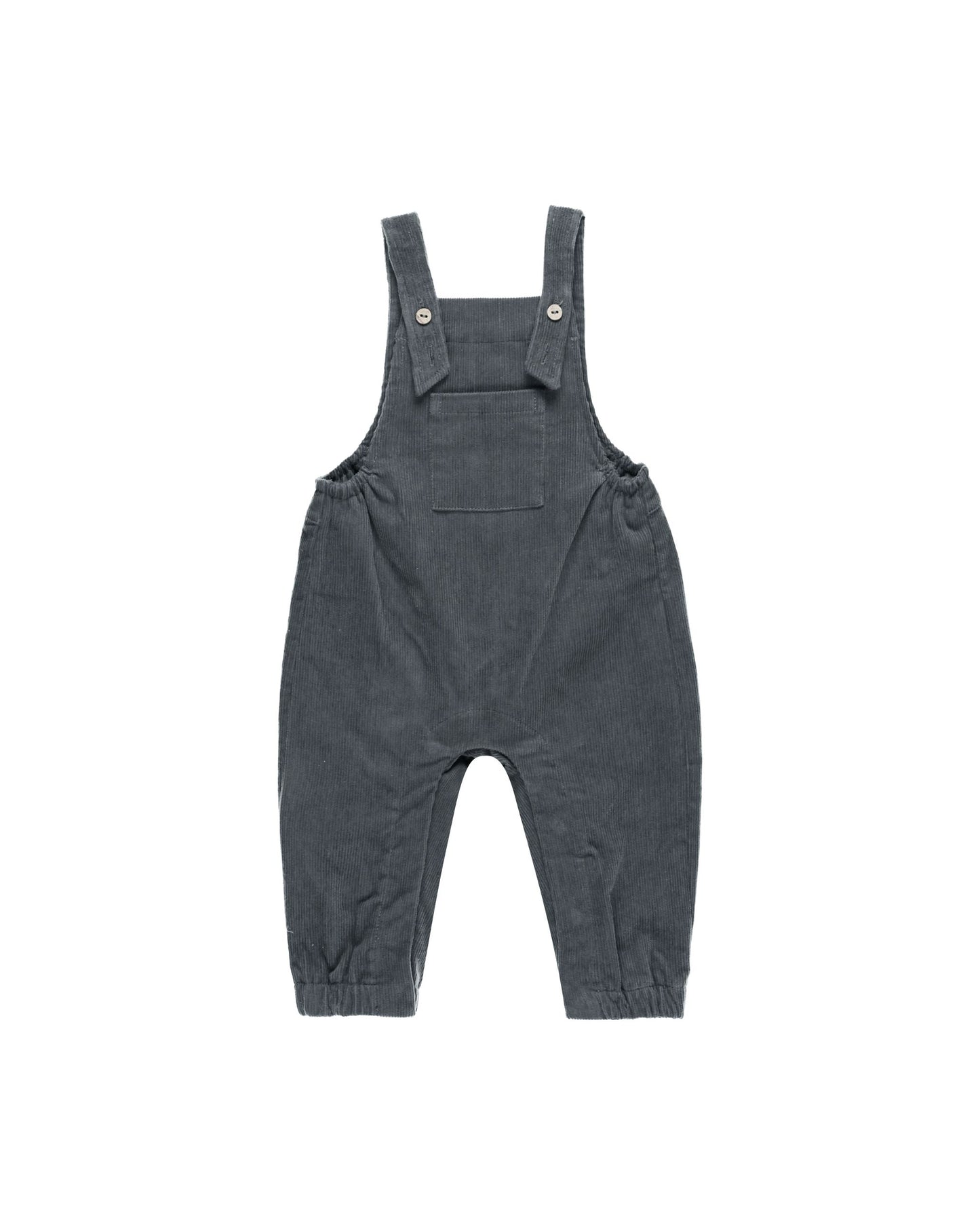 QUINCY MAE CORDUROY BABY OVERALLS INDIGO