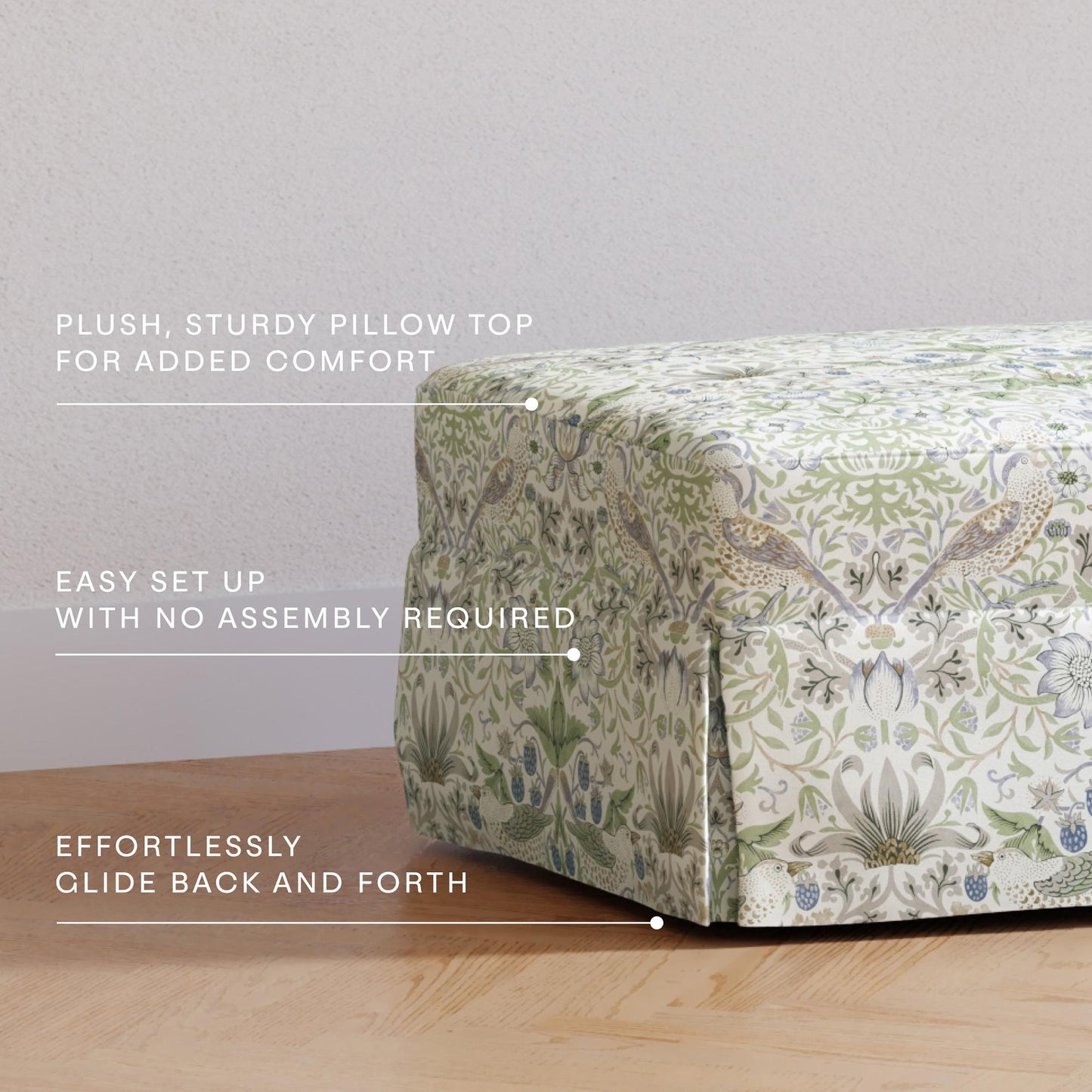 MORRIS & CO. X NAMESAKE CRAWFORD GLIDING OTTOMAN