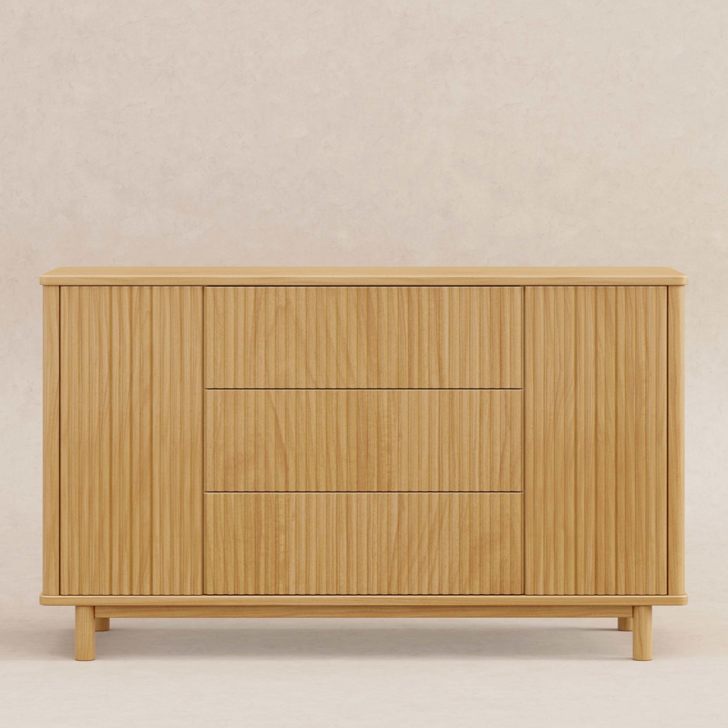 Pogo Tambour Assembled Dresser in Olive
