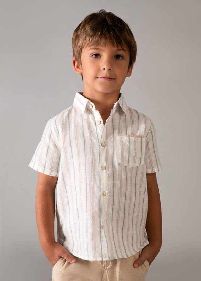 MAYORAL BOY LINEN SHORTS AND SHIRT SET