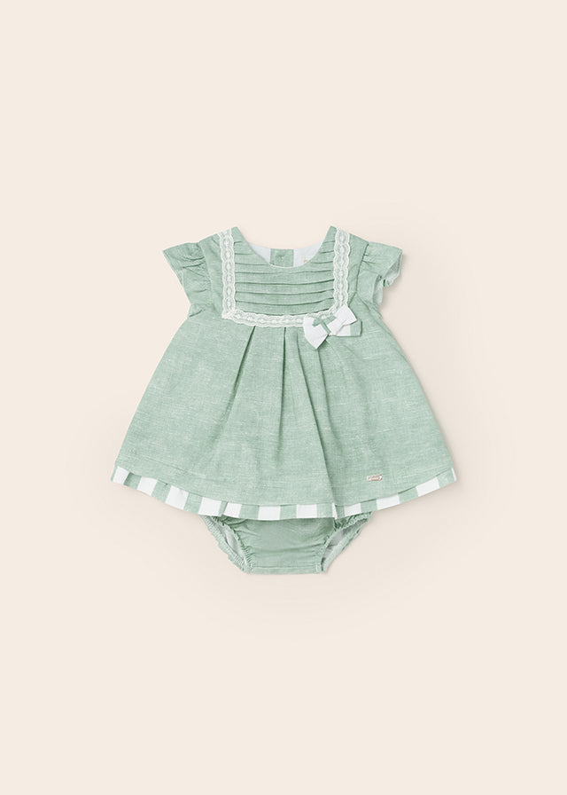 MAYORAL LINEN DRESS- MINT