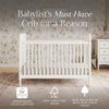 Liberty 3-in-1 Convertible Spindle Crib w/Toddler Bed Conversion Kit in Dusty Rose