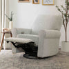 MONOGRAM BY NAMESAKE MONROE POWER RECLINER AND SWIVEL GLIDER IN BOUCLE Black White Boucle