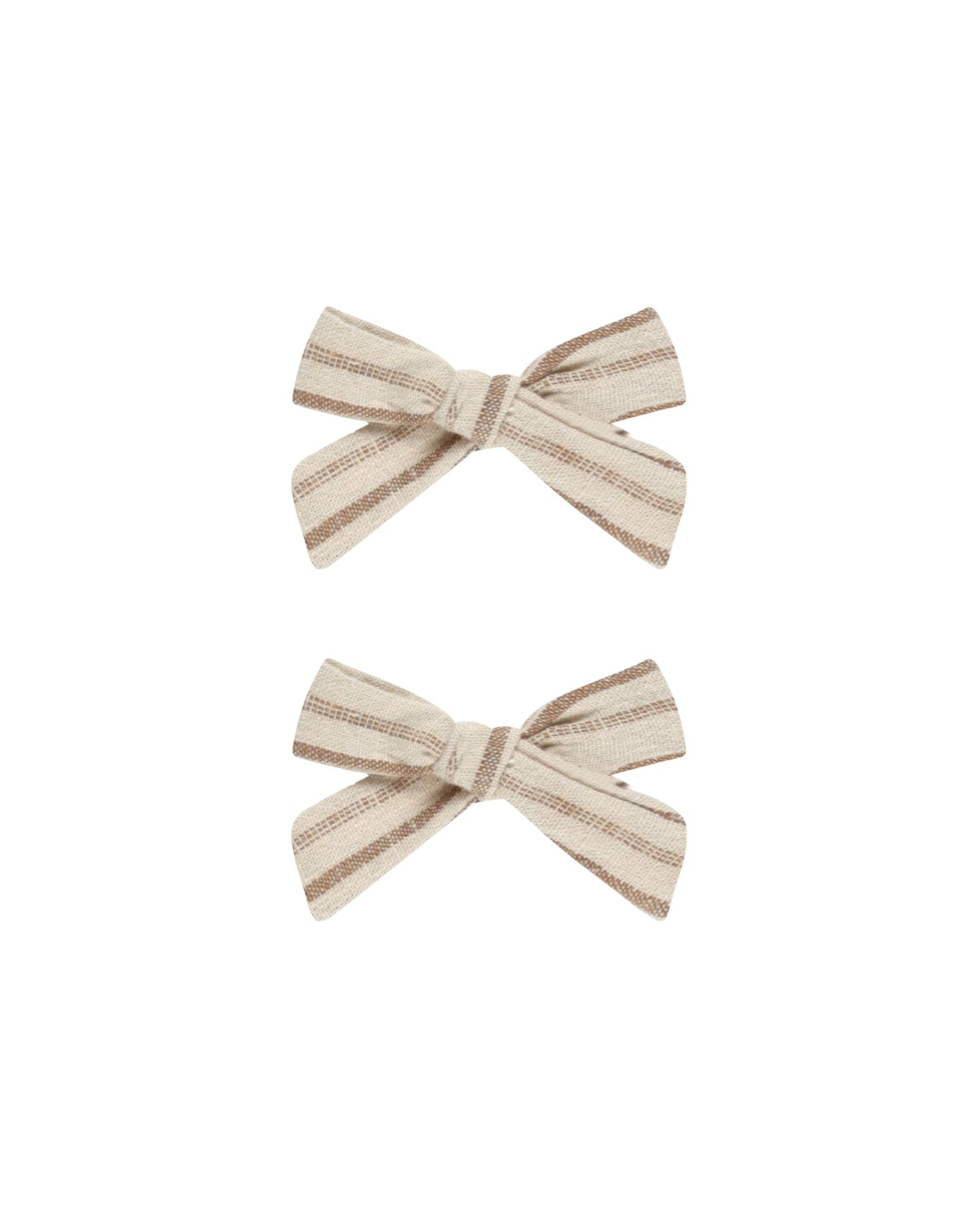 RYLEE AND CRU BOWS SET OF 2 SADDLE STRIPE