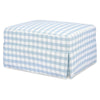 Crawford Gliding Ottoman in Tan Gingham