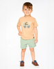 DEUX PAR DEUX ORGANIC COTTON SHORT SLEEVE T-SHIRT BEIGE