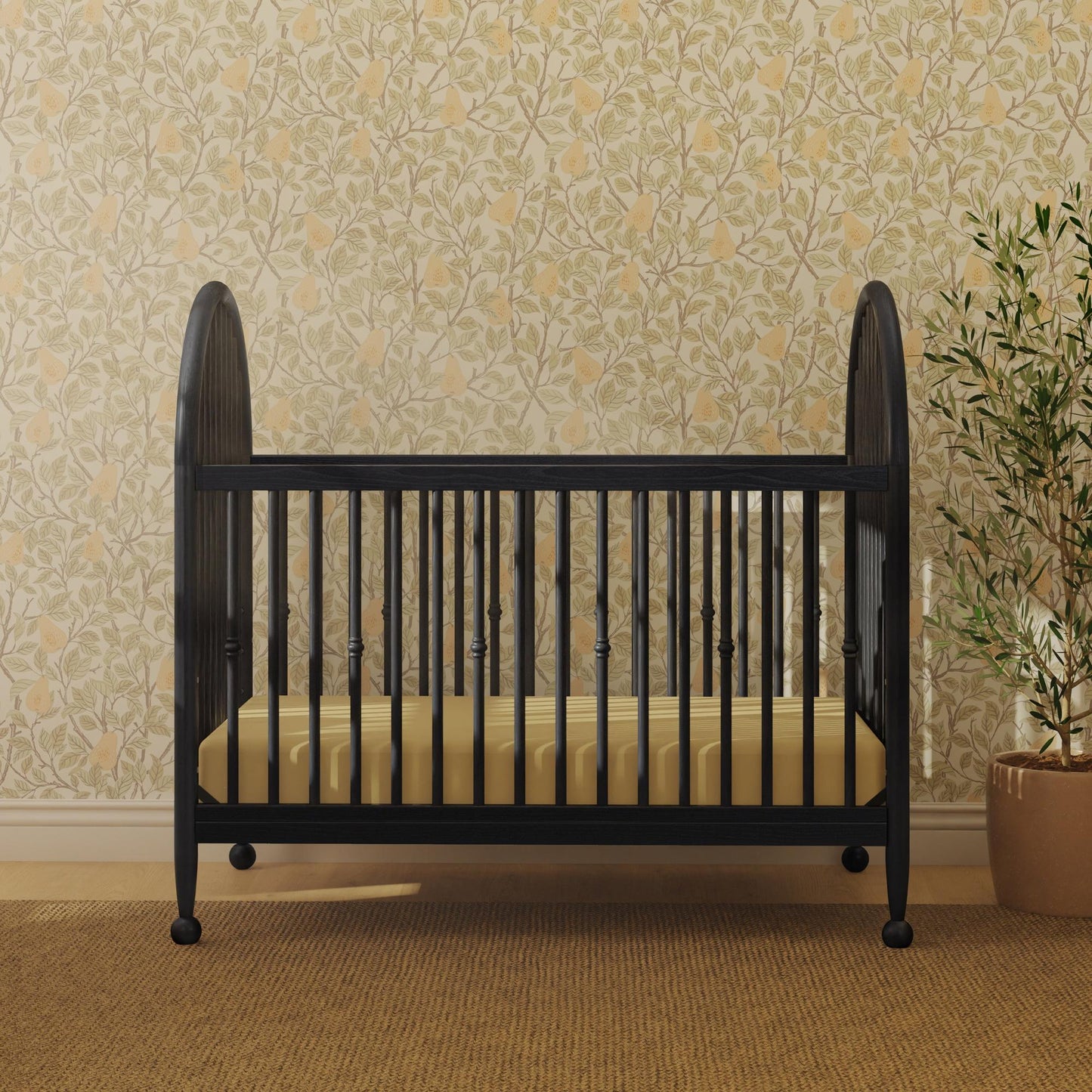 Alouette 3-in-1 Convertible Spindle Crib in Washed Pine