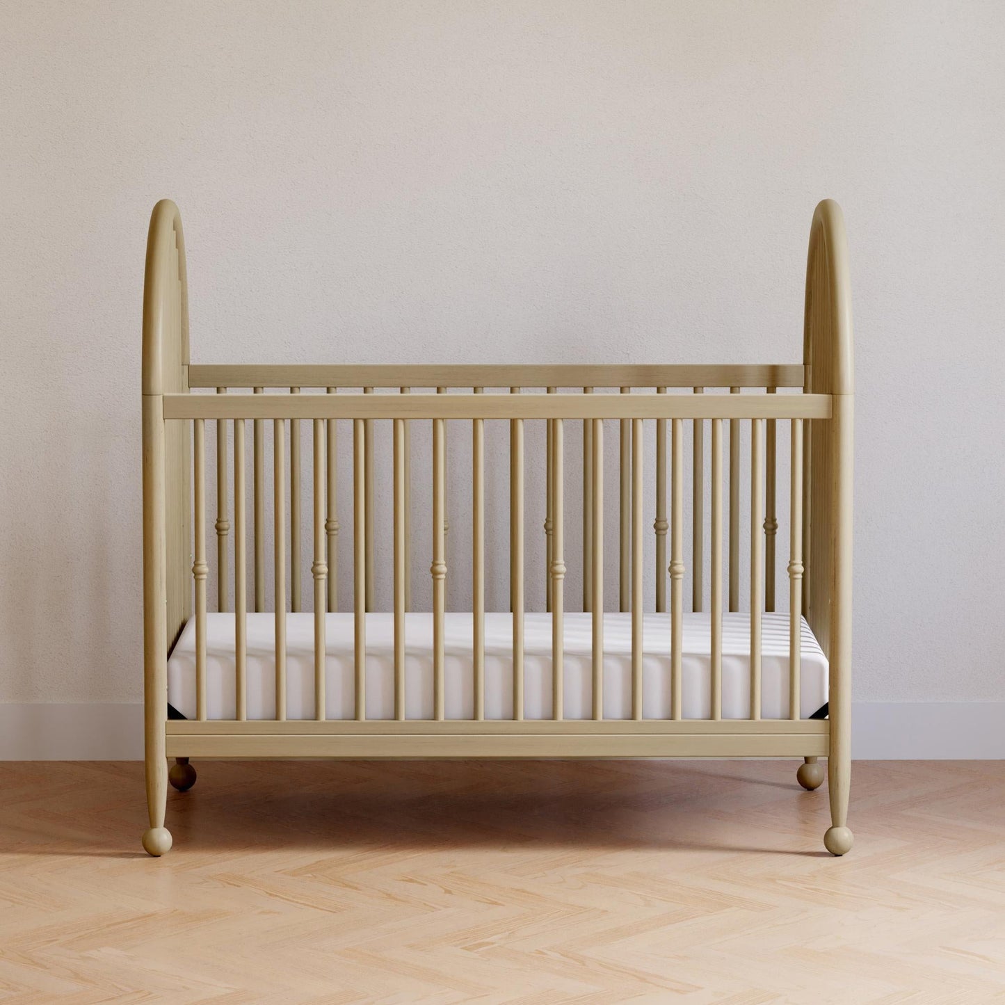 Alouette 3-in-1 Convertible Spindle Crib in Washed Pine