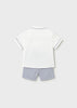 MAYORAL LINEN SHORTS AND SHIRT 2-PIECE SET