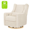 Kiwi Glider Recliner w/ Electronic Control and USB in Ivory Boucle w/Gold Base