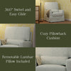 MORRIS & CO. X NAMESAKE CRAWFORD PILLOWBACK COMFORT SWIVEL GLIDER