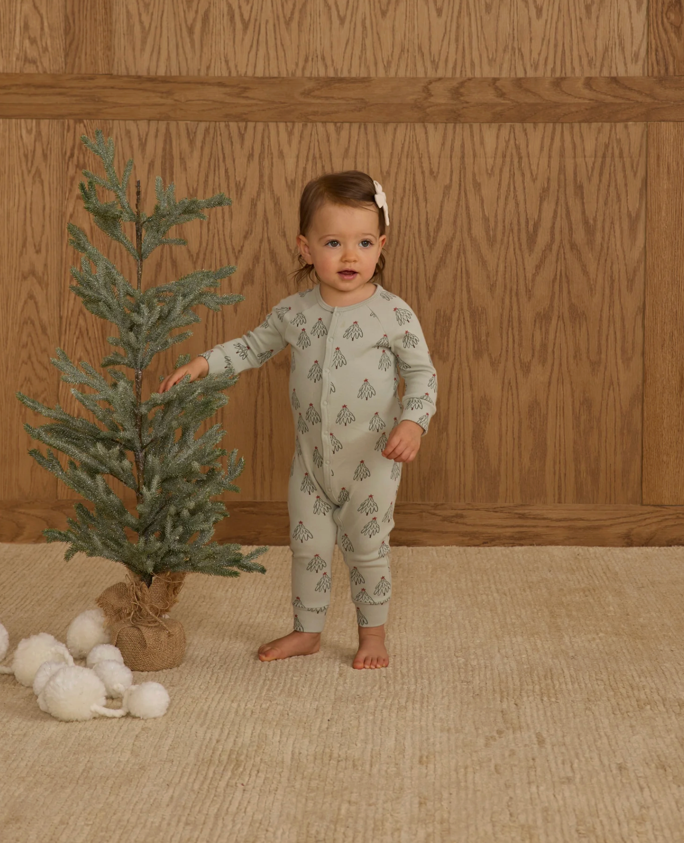 RYLEE + CRU ORGANIC LONG JOHN PAJAMAS TREES
