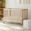 Maki Full-Size Folding Crib w/ Toddler Bed Conversion Kit in Honey
