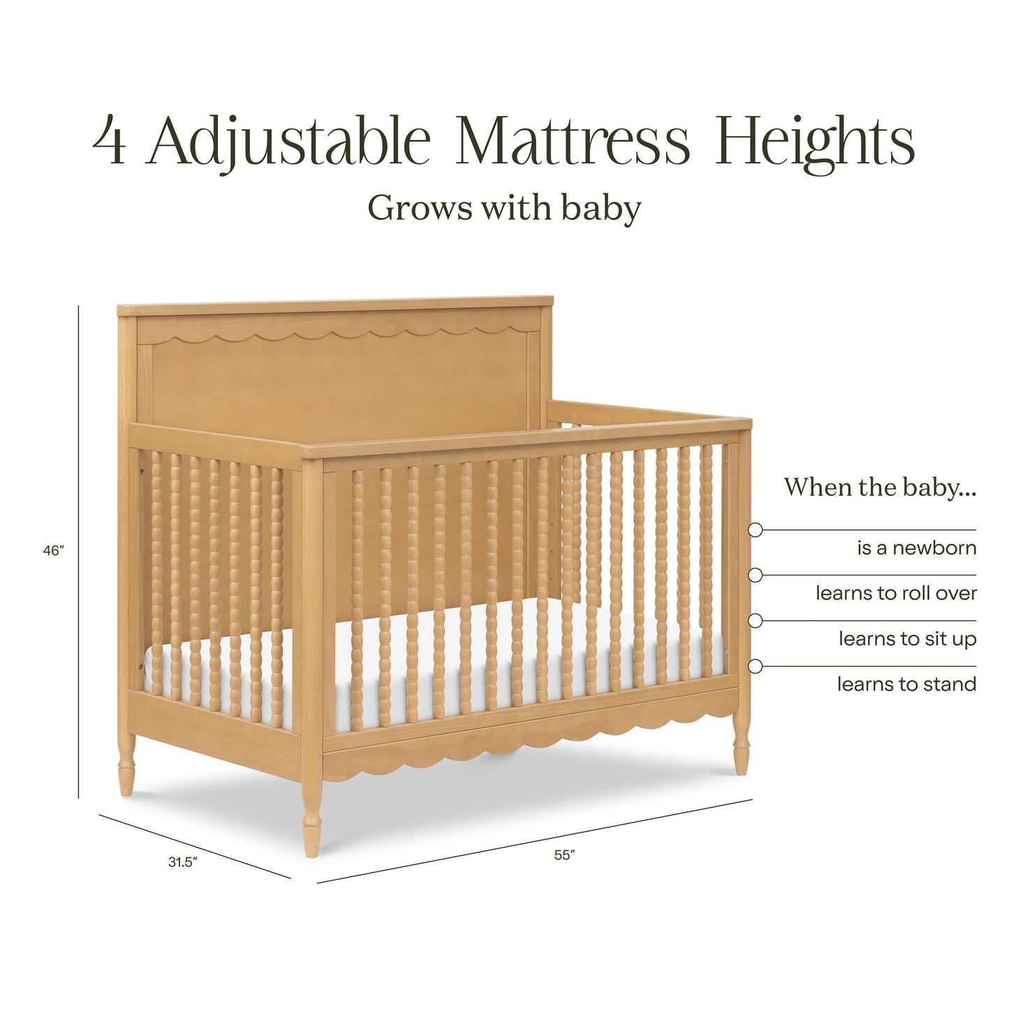 NAMESAKE AMBROSIA 4-IN-1 CONVERTIBLE CRIB