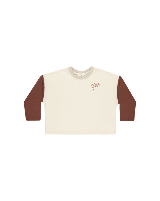 RYLEE AND CRU CAMDEN LONG SLEEVE TEE FLAG